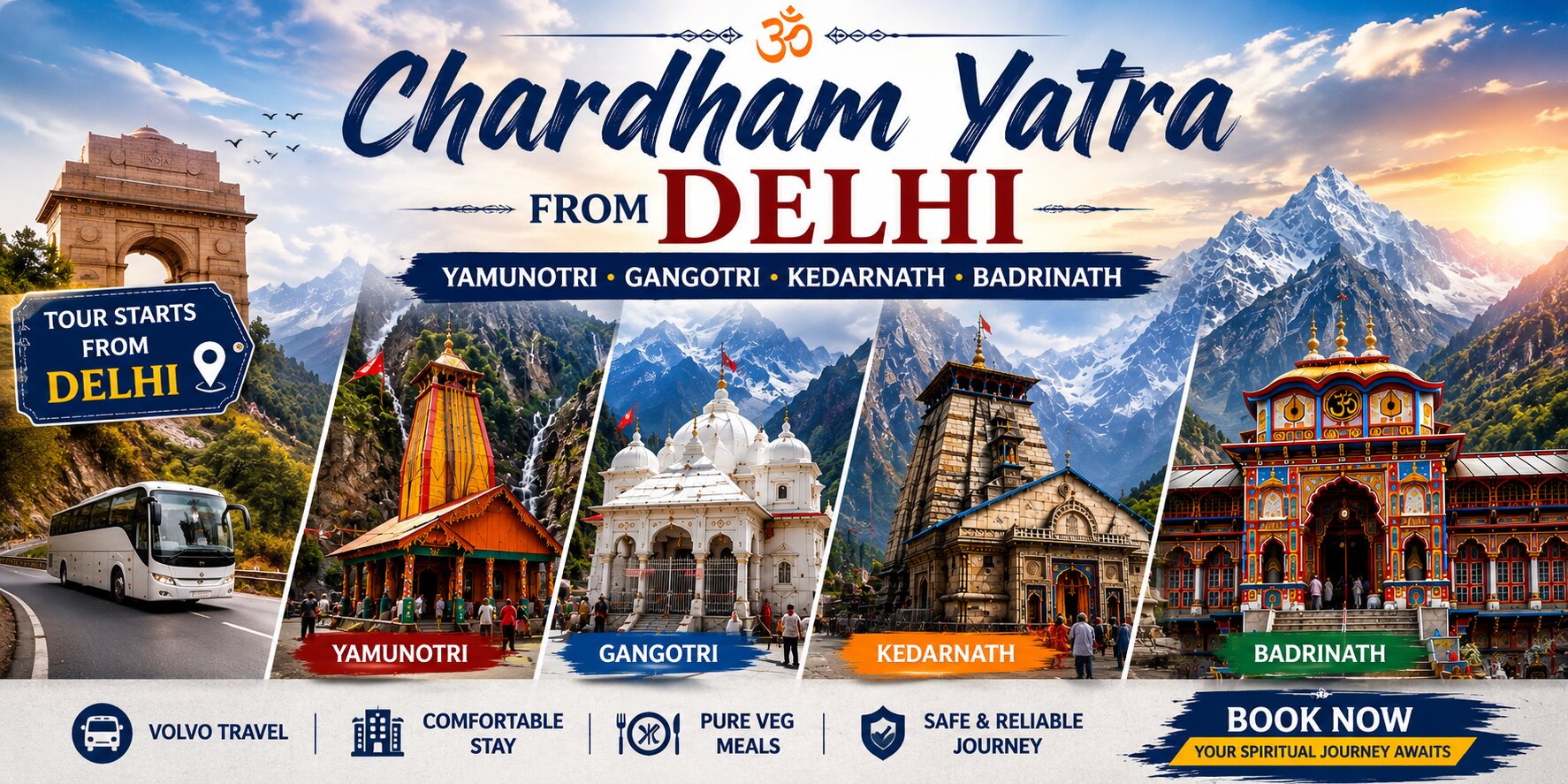 Chardham Yatra package from Delhi
