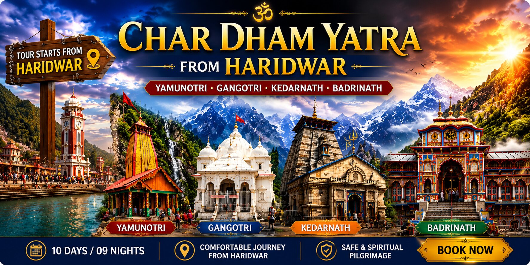 Chardham Yatra package from Haridwar