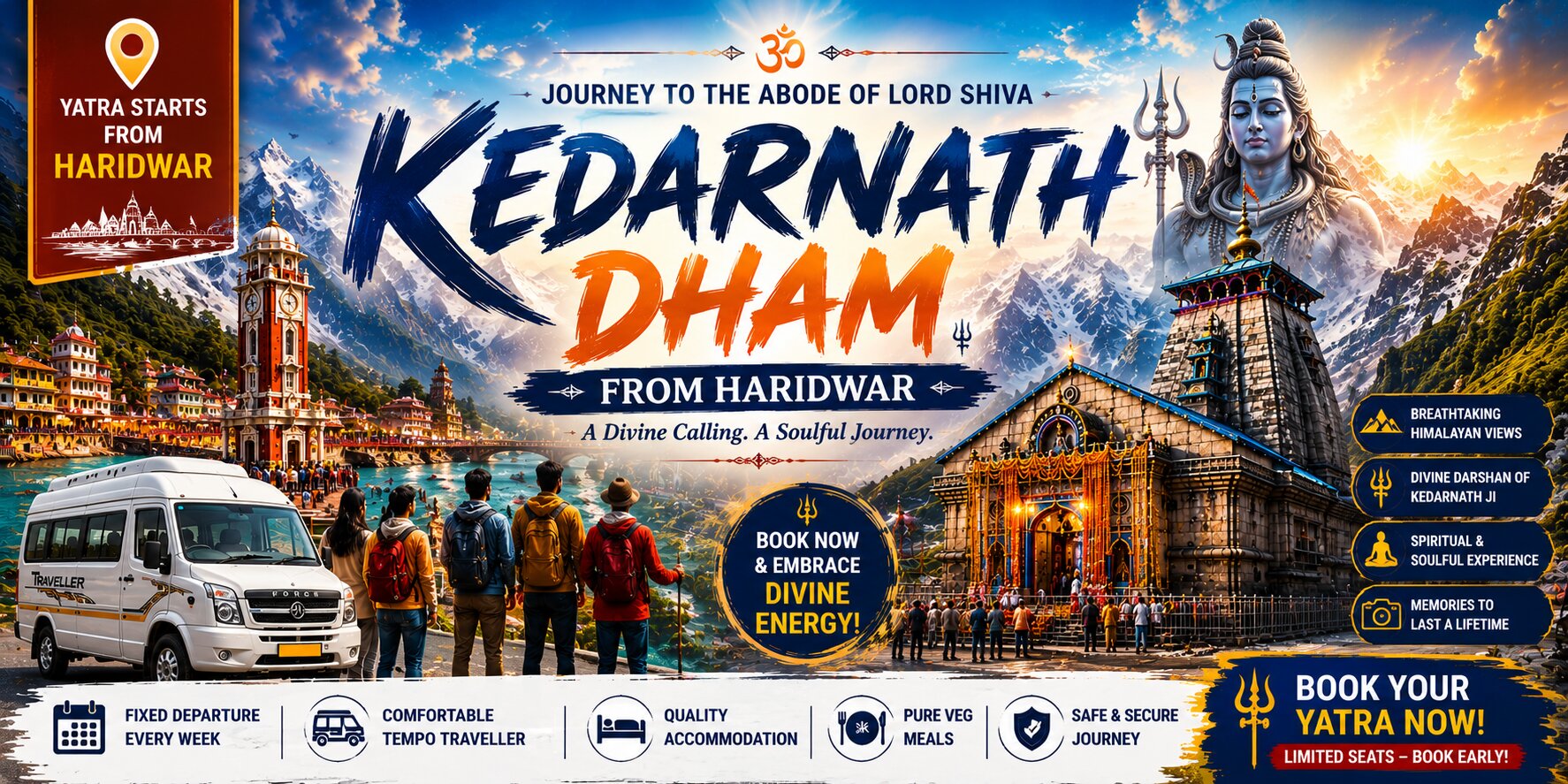 Kedarnath Yatra package from Haridwar